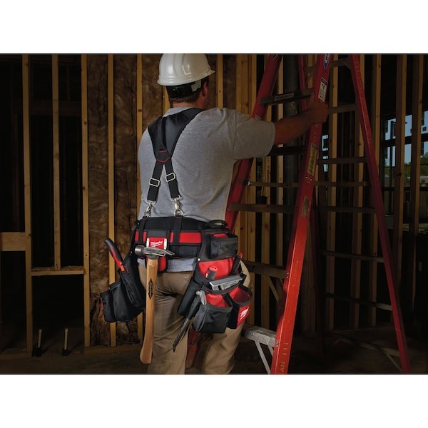 Milwaukee Tool 48-22-8120 Contractor Work Belt W/ Suspension Rig