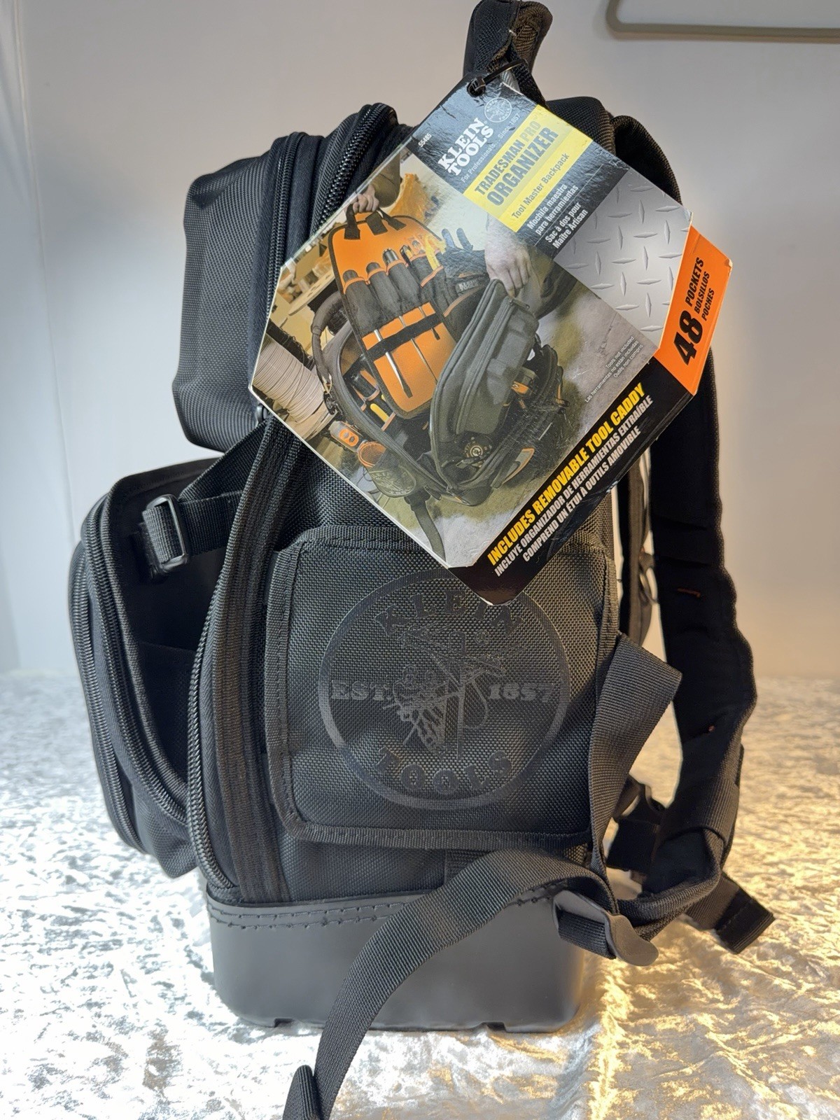 Klein Tools 55485 Tradesman Pro Tool Master Tool Bag Backpack 48 Pockets NWT