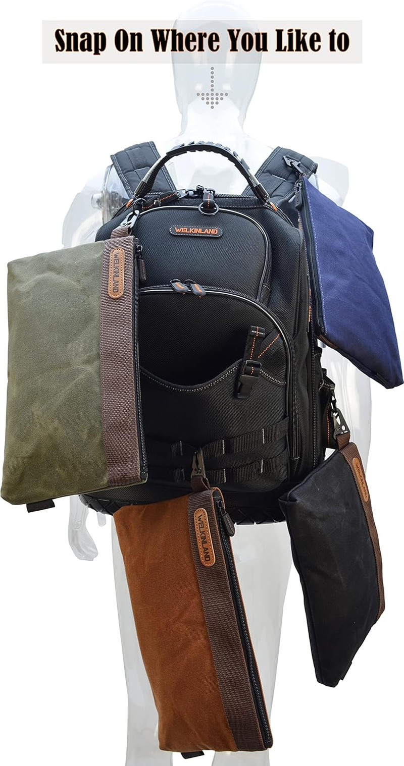 Durable Waxed Canvas Tool Roll with Pouches for Ultimate Organization