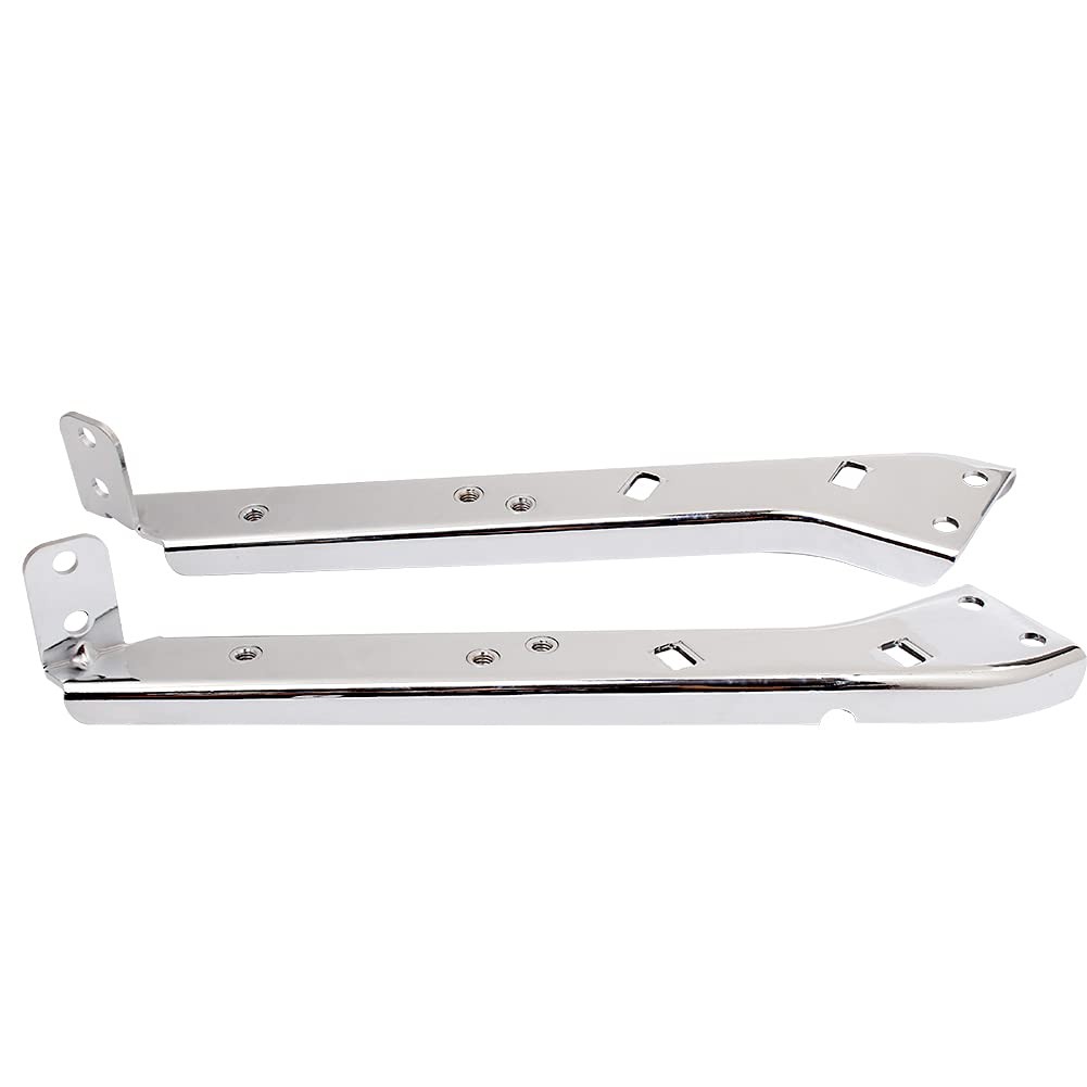 HIYOYO Chrome Saddlebag Rail Support Bracket Left & Right Side Fit for Harley…
