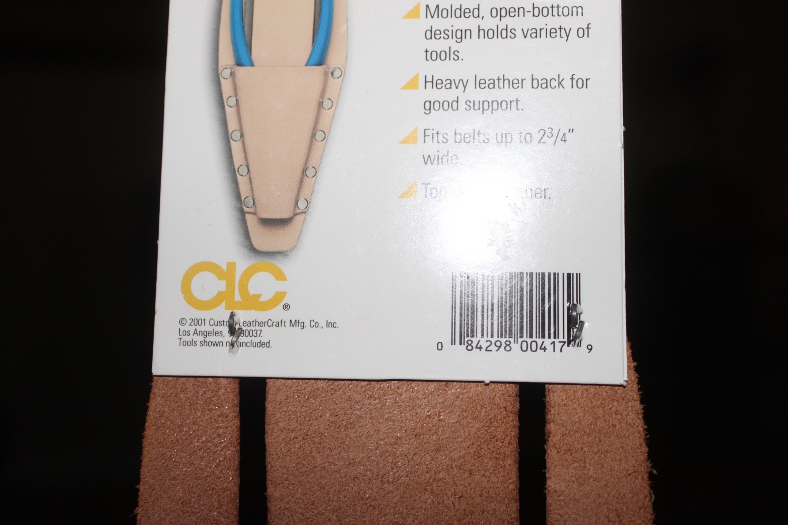 CLC Tool Accessory Storage, Leather Plier holder, Dewalt Safety Glasses
