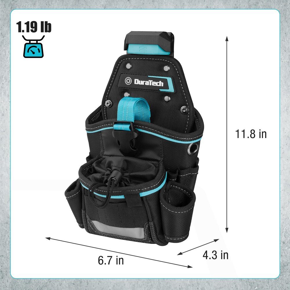DuraTech Drill Holster with Quick Release Buckle for Electric Drills and DIY Use