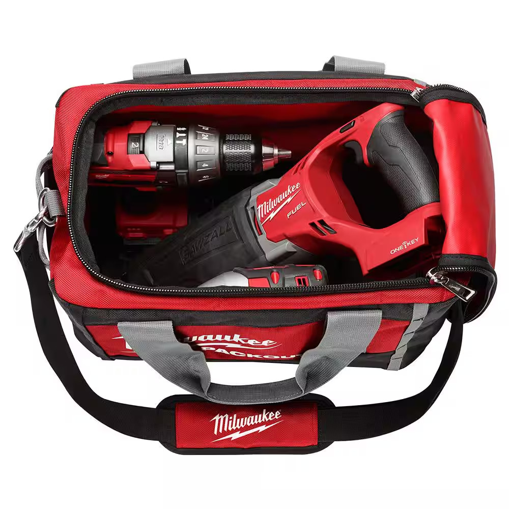 15 In. PACKOUT Tool Duffle Bag with Red Zipper