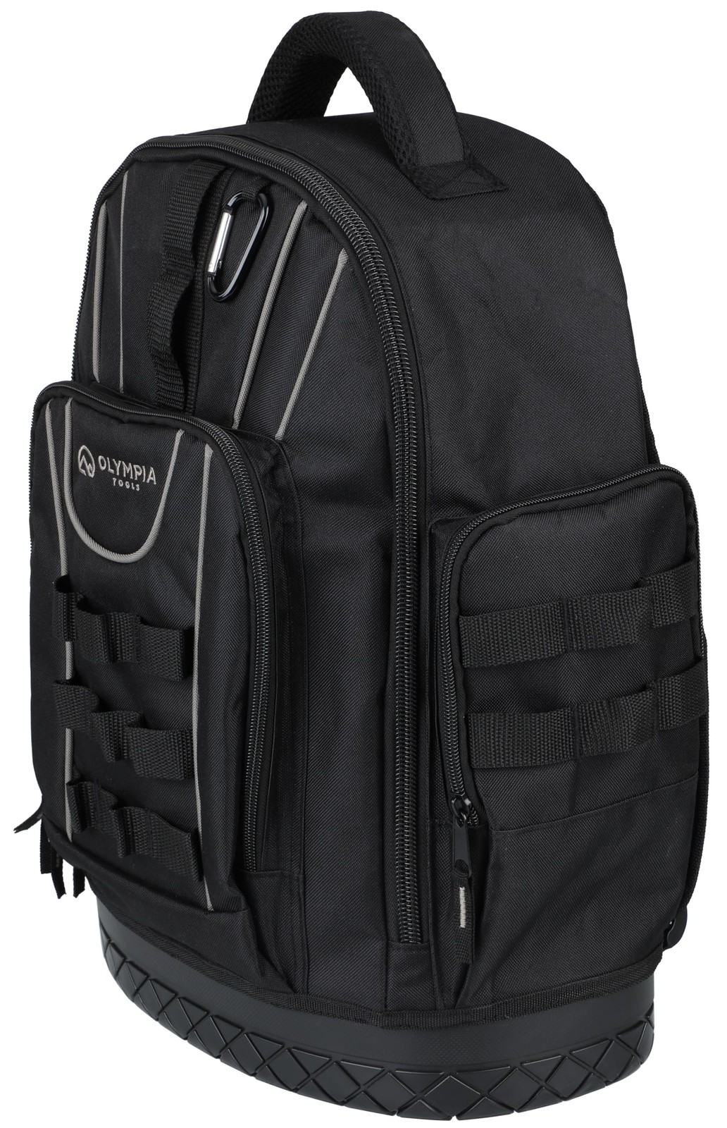 Olympia Tools 17.5 In Tool Organizer Backpack, Heavy-Duty Tool Bag Backpack w…