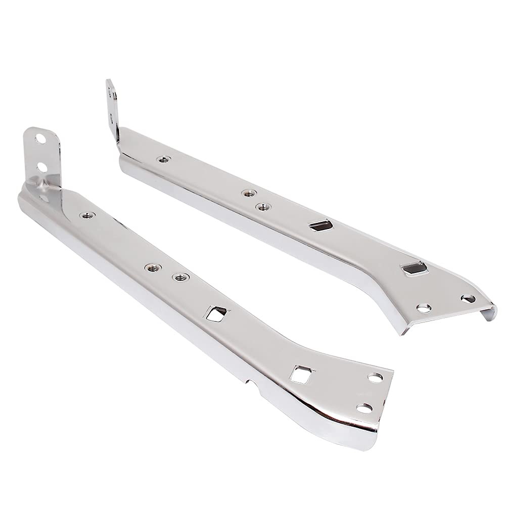 HIYOYO Chrome Saddlebag Rail Support Bracket Left & Right Side Fit for Harley…