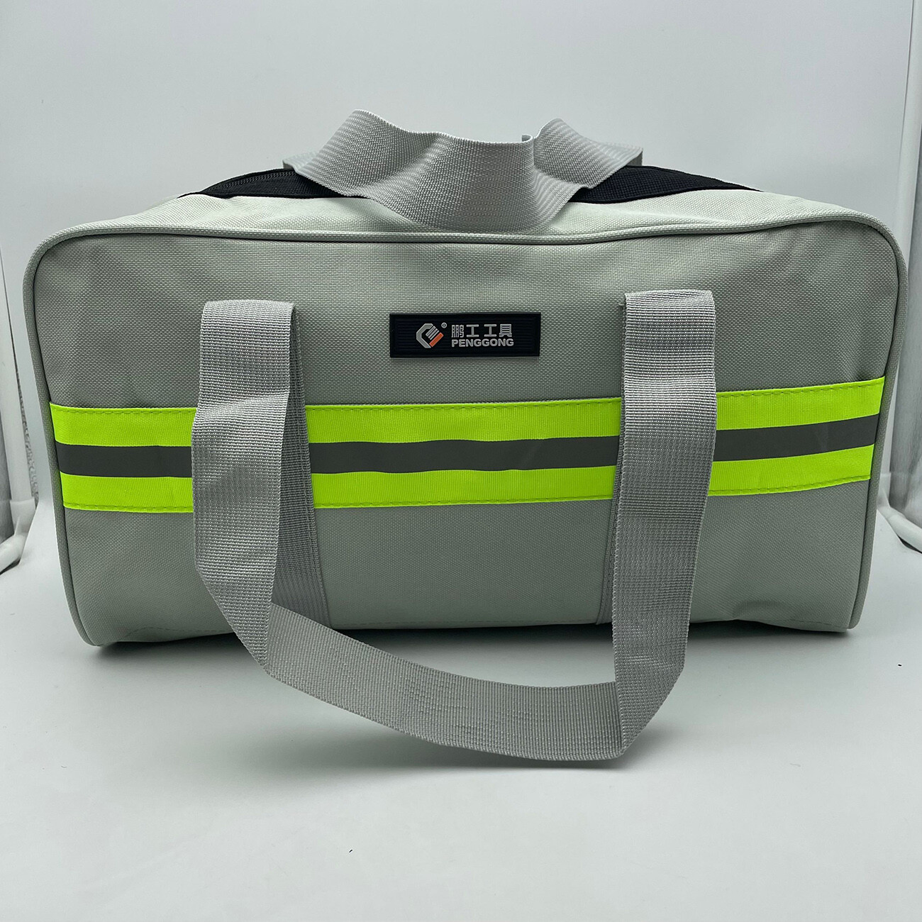 Canvas Tool Bag with Metal Zippers Muti-Purpose Portable Waterproof Multi-Pocket