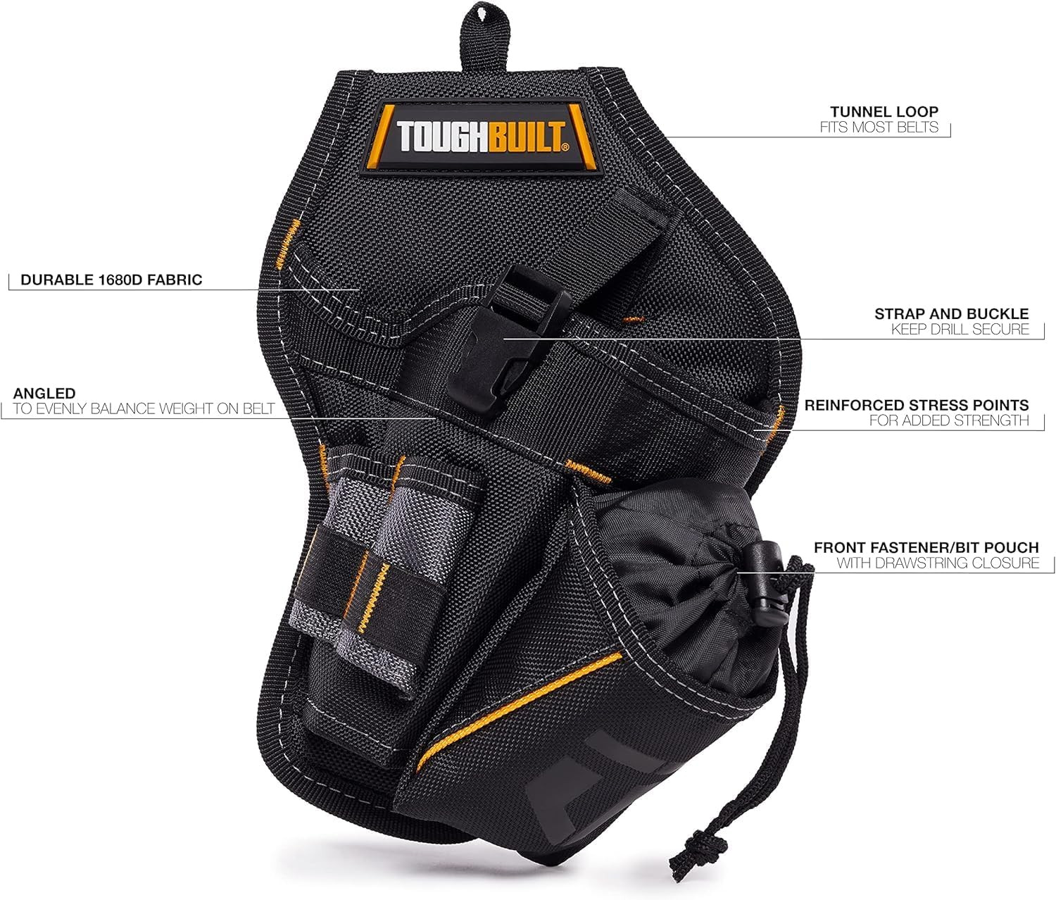 – Utility Pouch, Heavy-Duty Tool Pouch with Multiple Pockets, Secure Attachment
