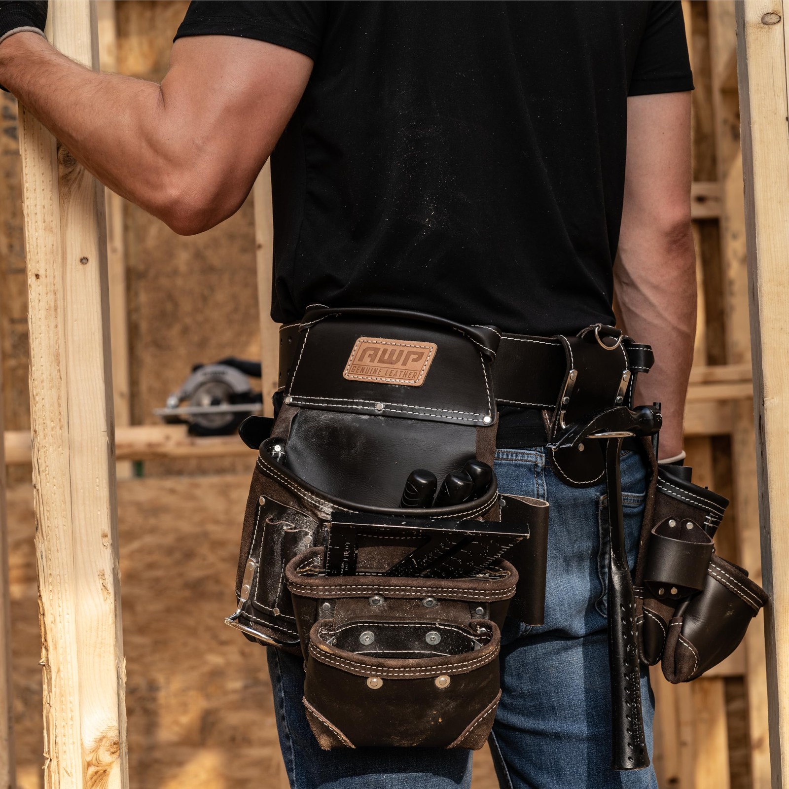 Trapjaw Oiltan Leather Tool Rig l9031 Brown
