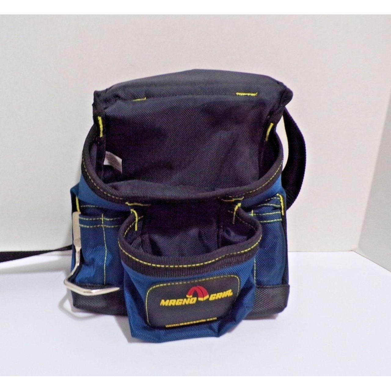 Magnogrip Waist Adjustable Tool Belt 52″ Blue, Black & Yellow-New 12″ x 9″ x 3″