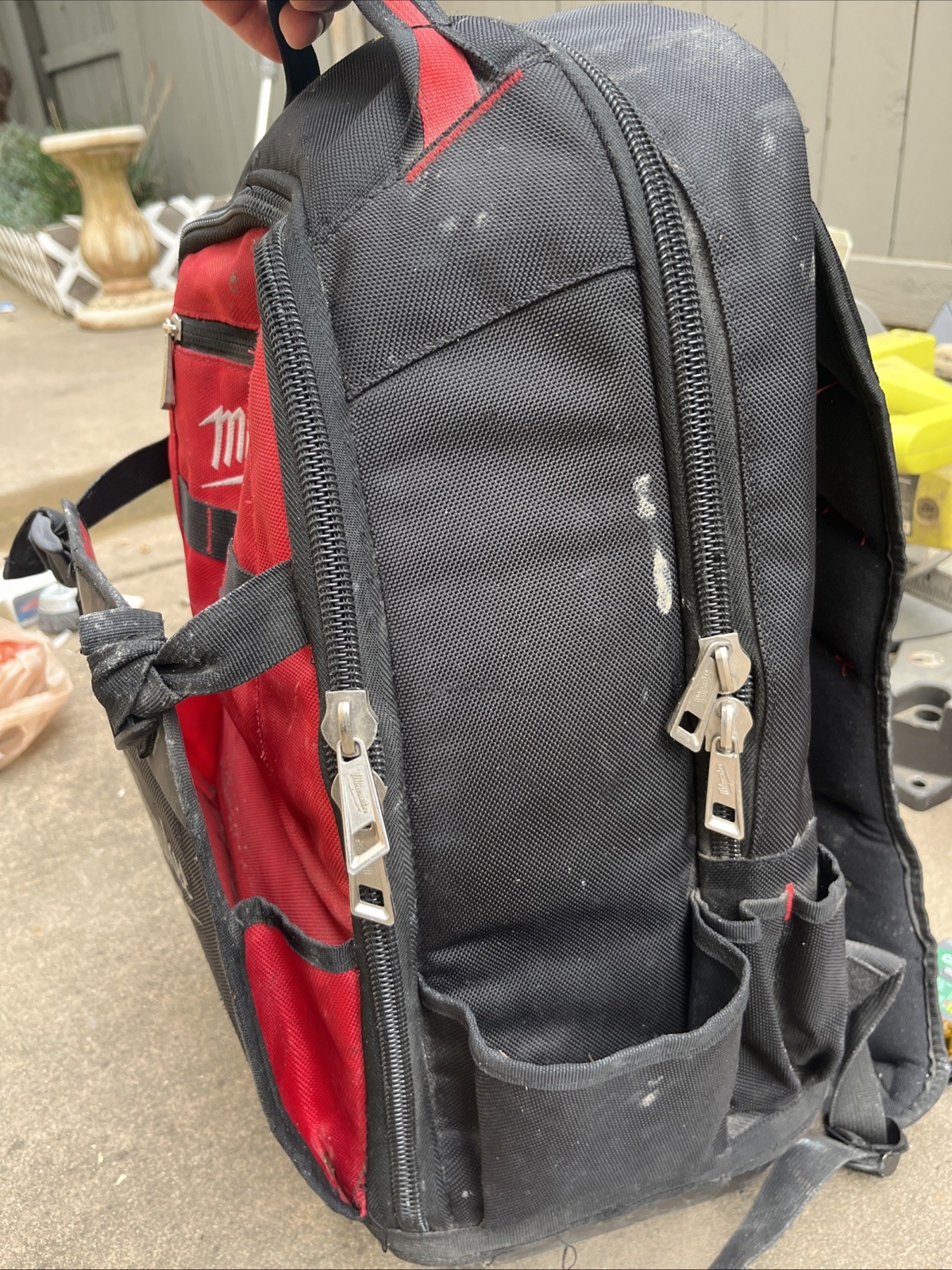 Milwaukee Impact Resistant, Waterproof Ballistic Hard Bottom Job-Site Backpack