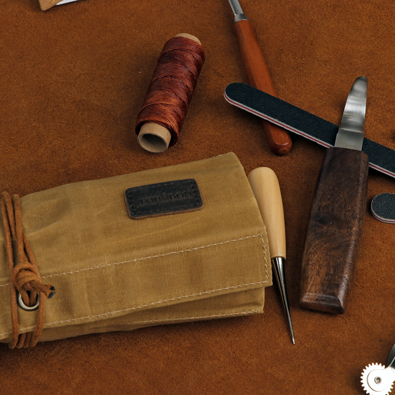 Roll up Canvas Tool Carry Holder Carving Knife Organizer Bag Handy Pouch in USA