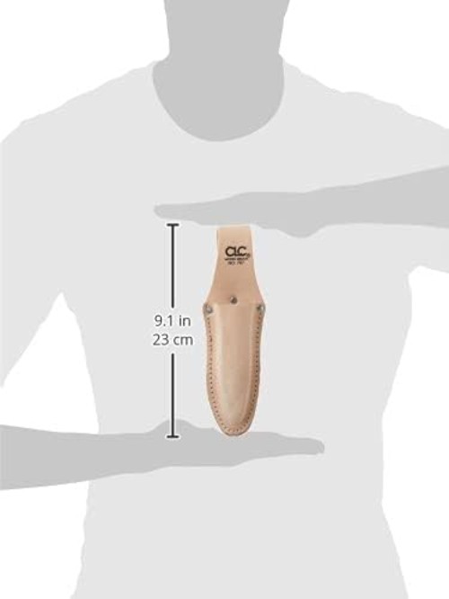 Elegant CLC 767 Tan Leather Plier Holder, Slip Pocket Design for Easy Access