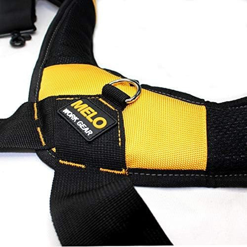 Magnetic Tool Belt Suspenders with Magnetic Wristband for Work Belt Padded Suspe
