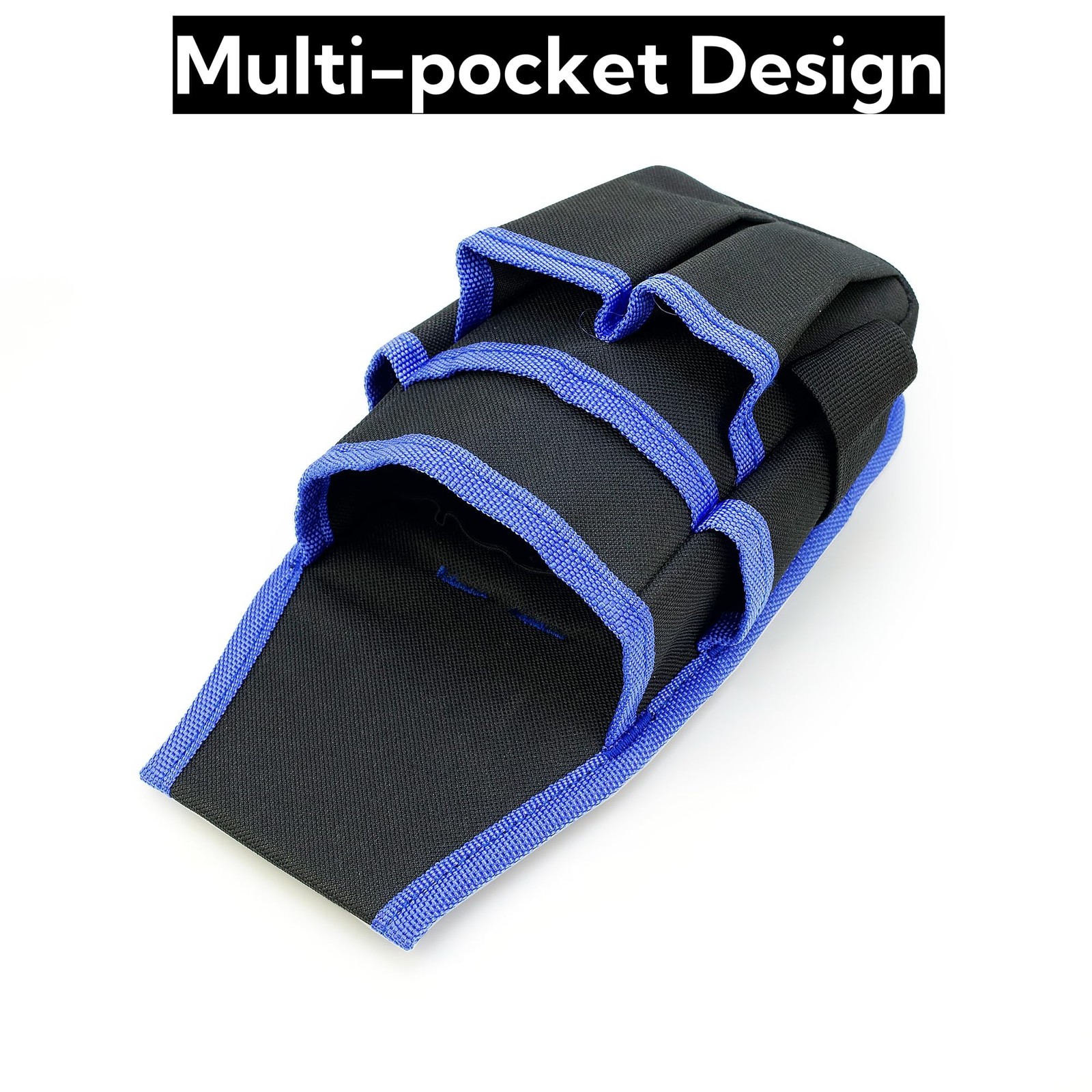 Small Canvas Tool Pouch with 5.1 x x 10.2 inches, blue black-1pcs