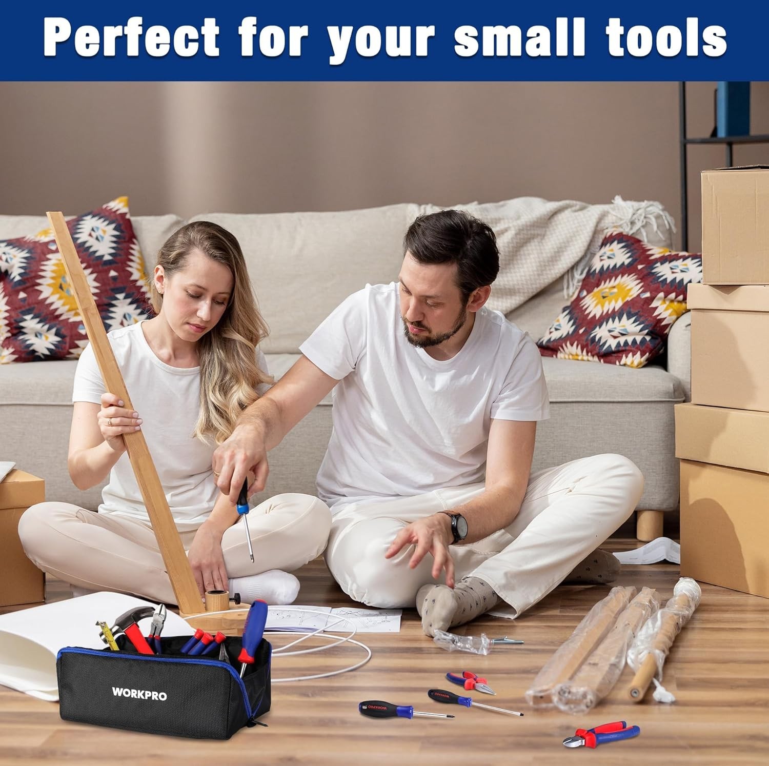 Heavy-Duty 10″ Tool Organizer – Multifunctional Bag with Zipper Closure