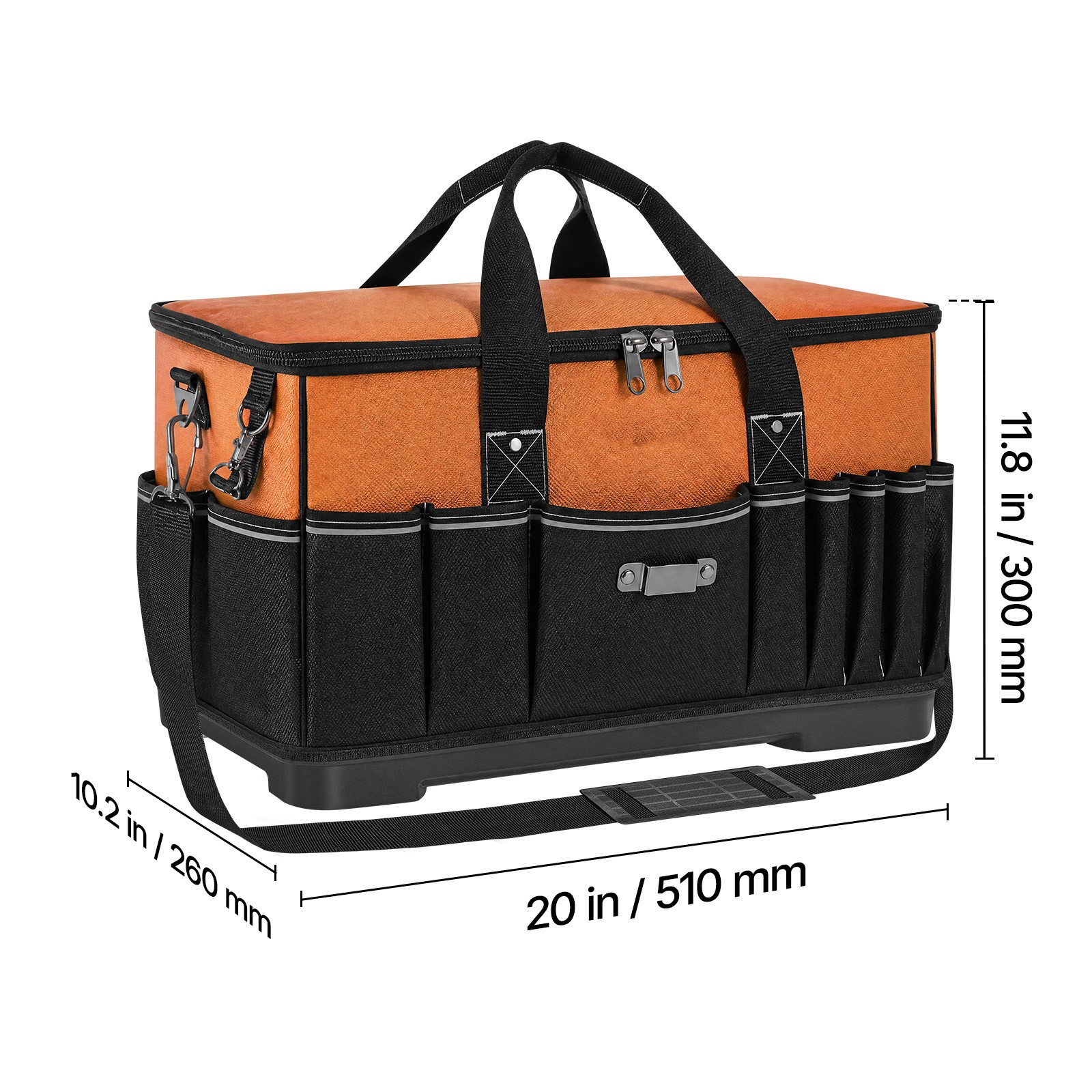 Uimoso 19.1-Inch Tool Bag with 33 Pockets and Water-Resistant Base