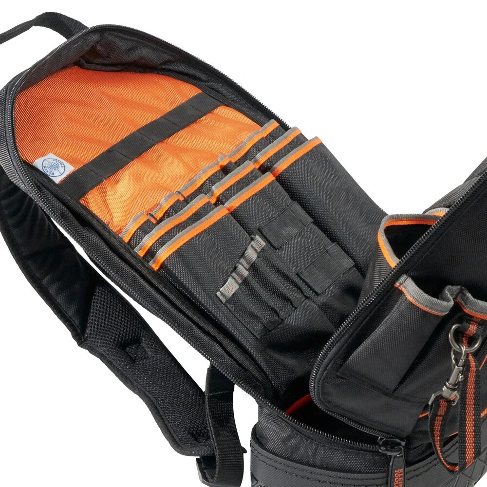 Klein Tools 55421BP-14 Tradesman Pro Tool Backpack 39 Pocket Hard Molded Base