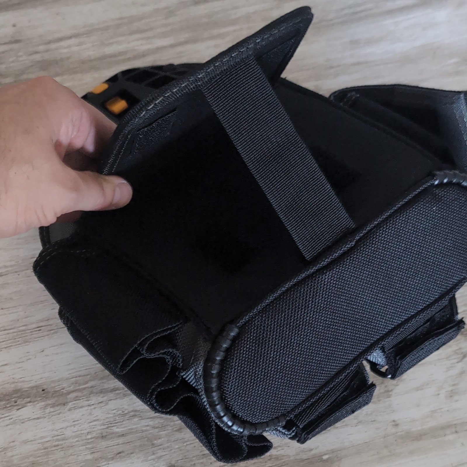 TOUGHBUILT M Tool Tote Size M w/ ClipTech Pouch & 3pc ClipTech Hubs Black/Orange