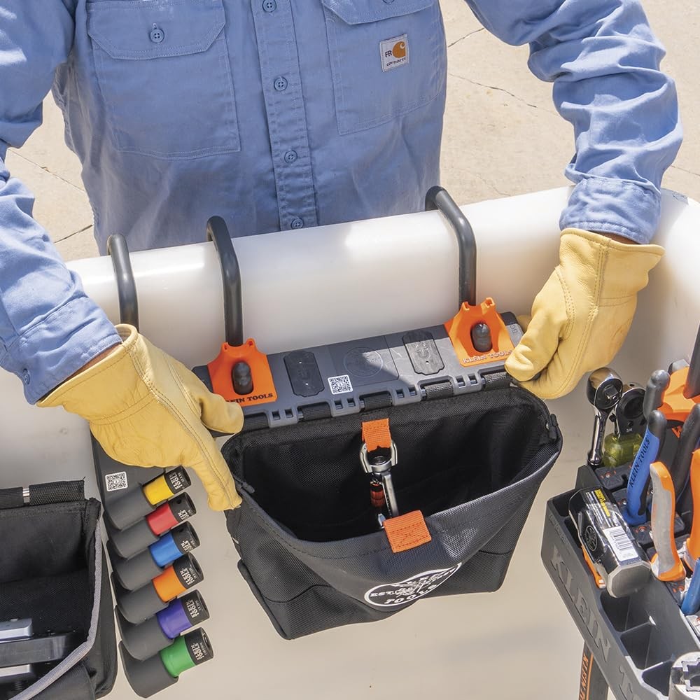 Klein Tools Bc510S Bucket Work Center Hardware Tool Pouch Carabiner Magnetic S