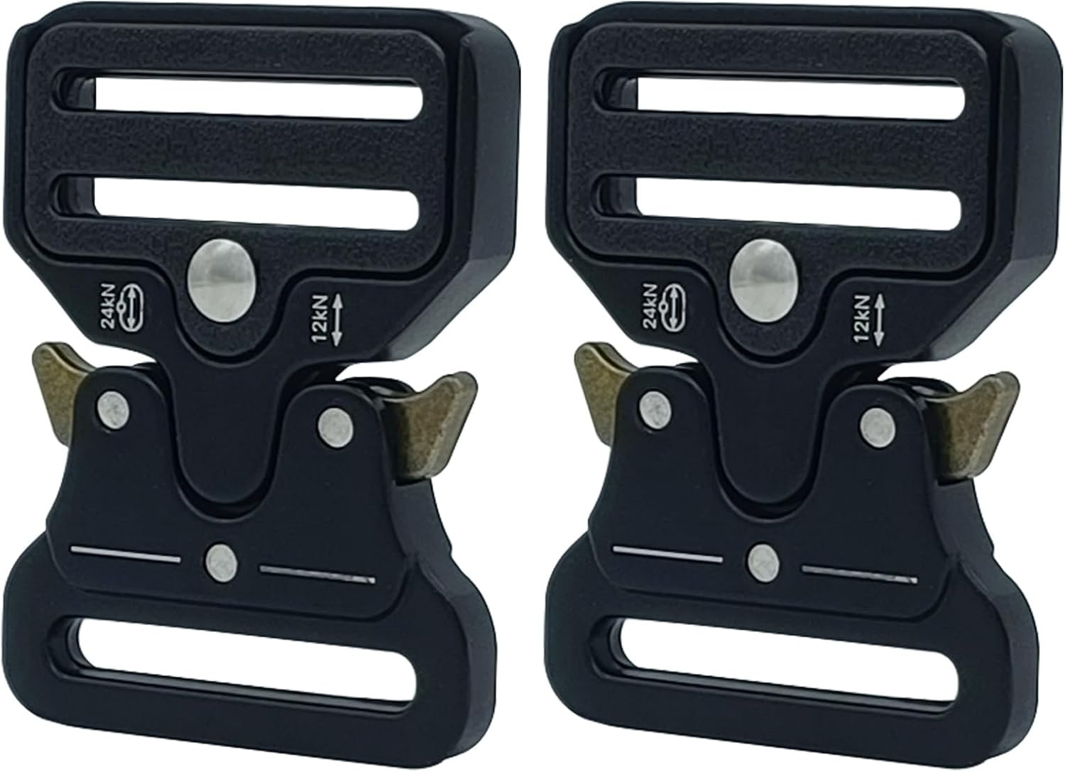 2 Pack Metal Quick Release Buckles, 1.5 inch (38mm), Adjustable for Backpack …