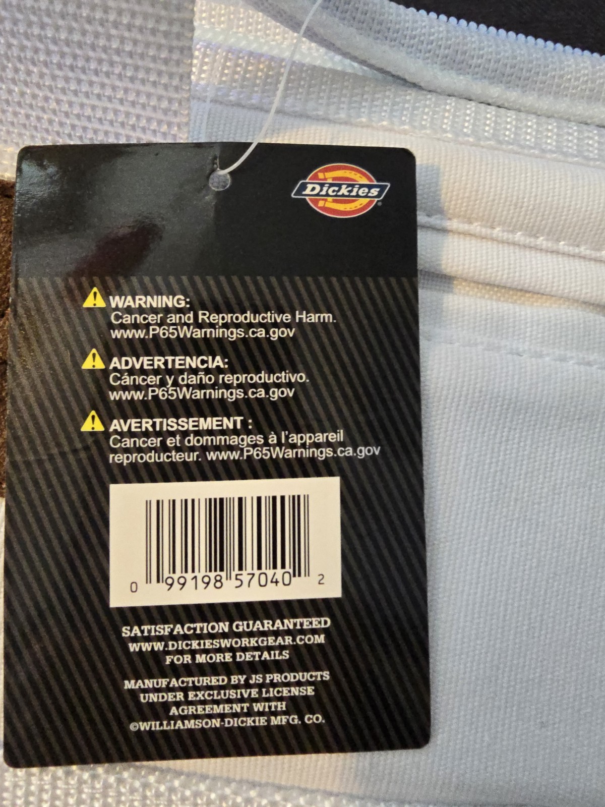 Dickies 16-Inch Durable Canvas Work Bag for Painters, Carpenters, and White