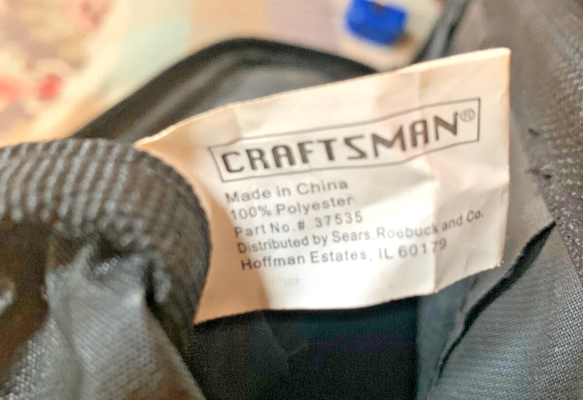 Craftsman Six-Pocket Large Mouth Tool Bag 37535 13 In X 9 in x 8 in Zippered