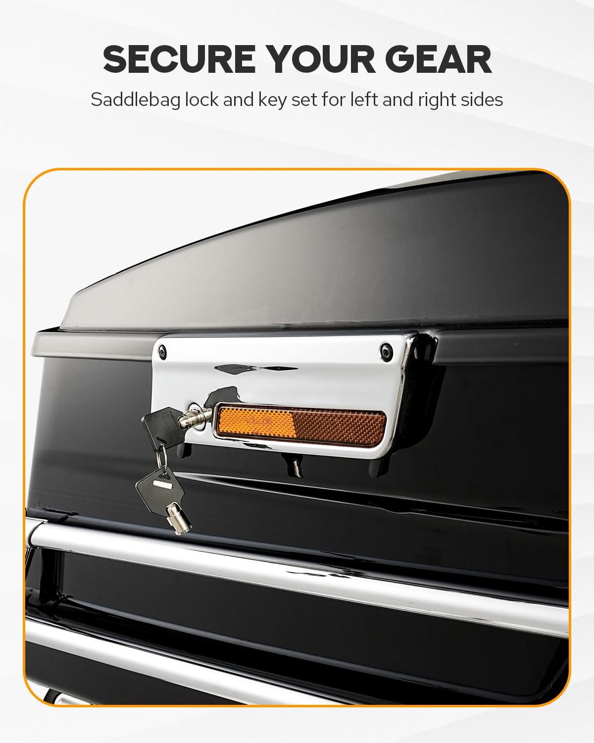 Harley Davidson Touring Saddlebag Hardware Kit Chrome Latch Cover Compatible