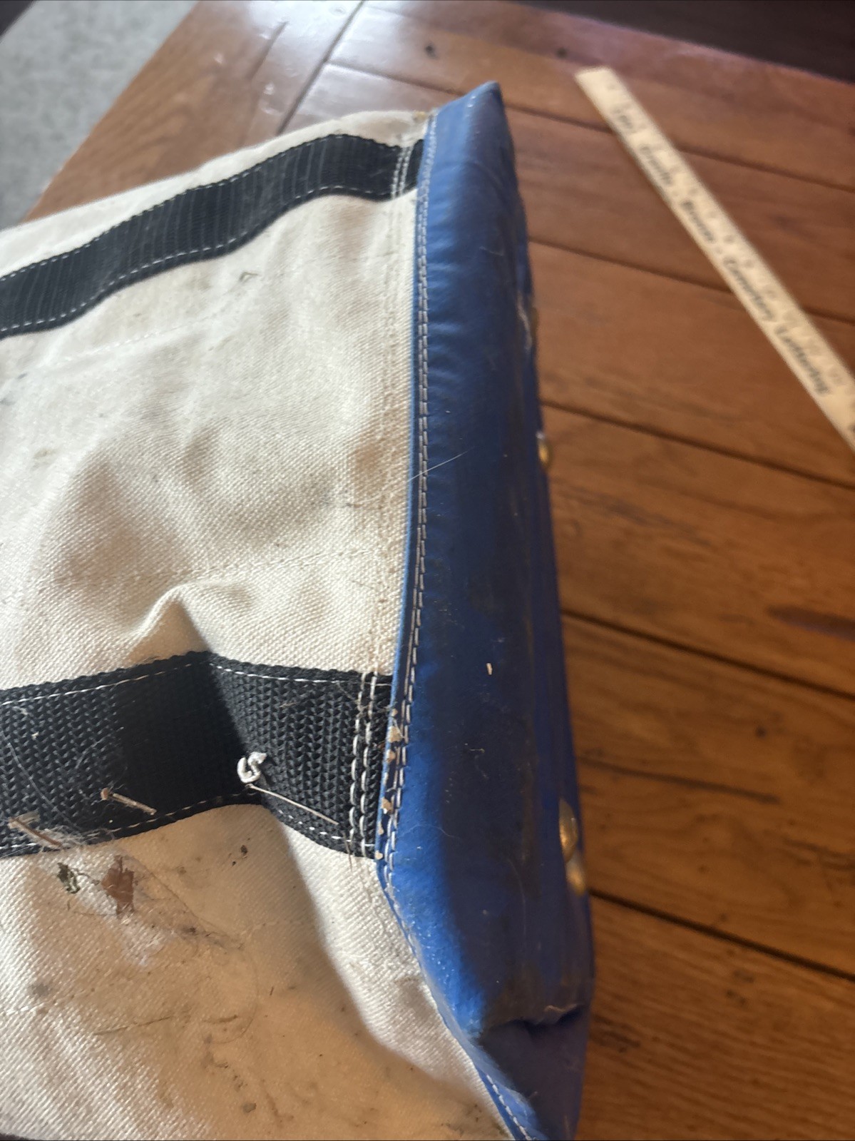 VTG Hi-Line Canvas Tool Bucket Bag Strap Hook Plastic Bottom Lineman Bell System