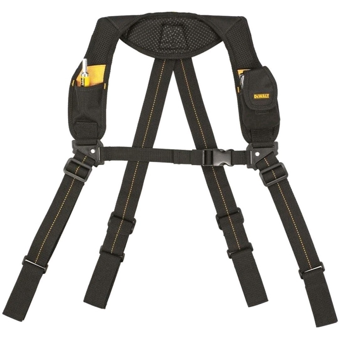 DEWALT DG5132 Heavy Duty Yoke Style Tool Belt Suspenders Padded NWT