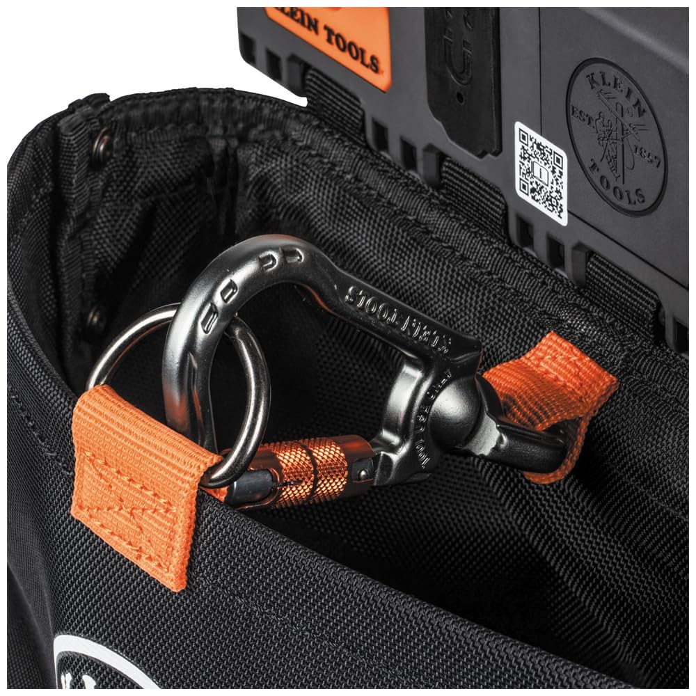Klein Tools Bc510S Bucket Work Center Hardware Tool Pouch Carabiner Magnetic S