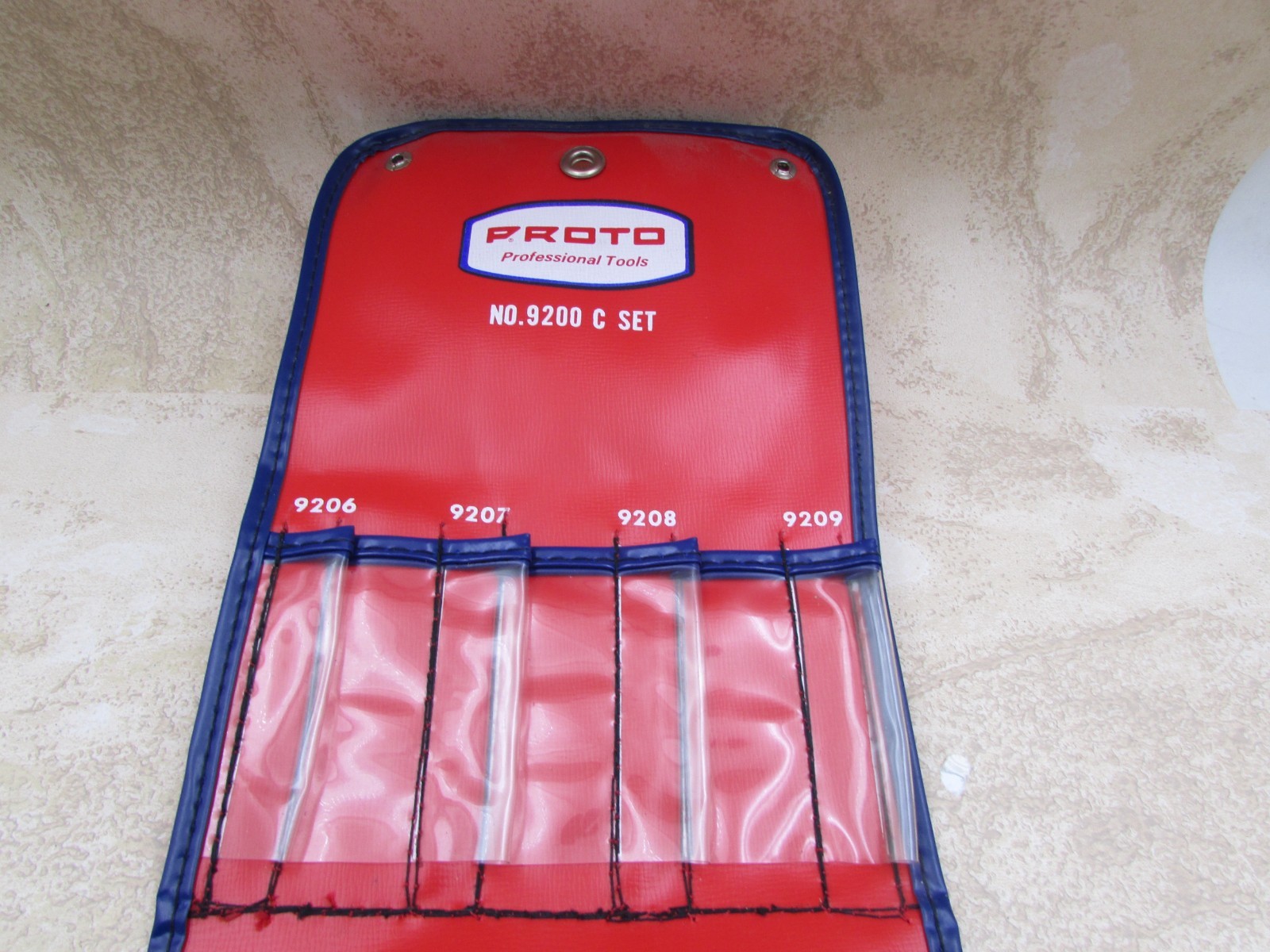 Vintage Proto 2419 Vinyl Pouch For 9200C, 7 PC Nut Driver Set 3/16″ To 3/8″.