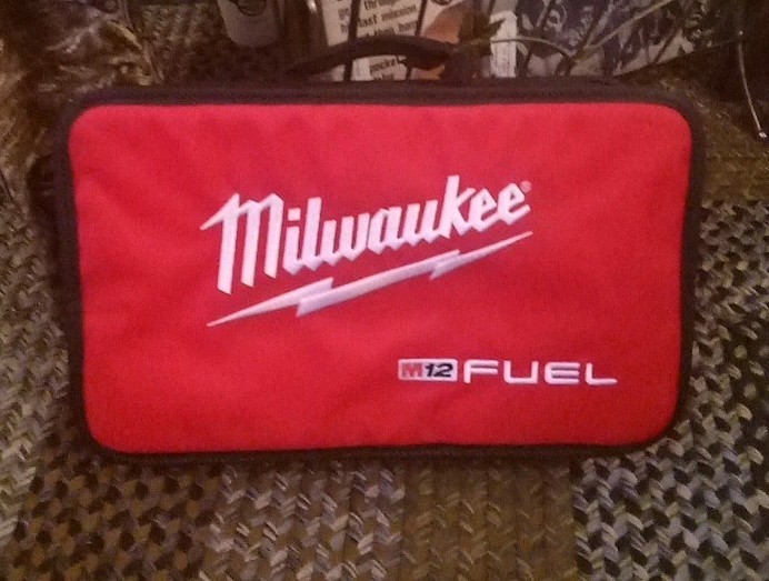 New Milwaukee M12 Fuel Soft Case Tote Empty Tool Bag 14″×9″×3.5 /Strap