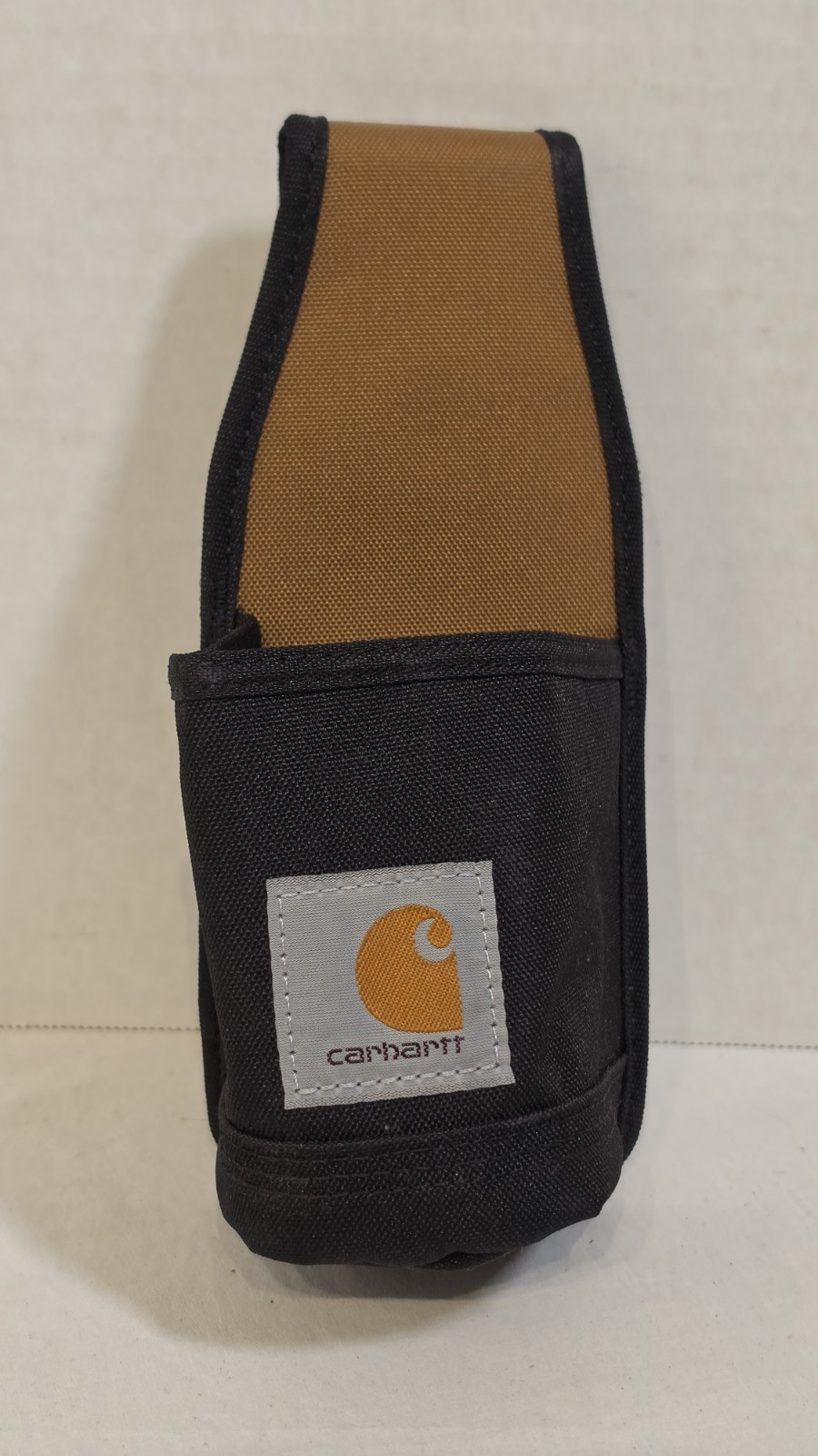 Carhartt Beverage Holster Belt Clip Snap Cup Holder Polyester, Black/Tan