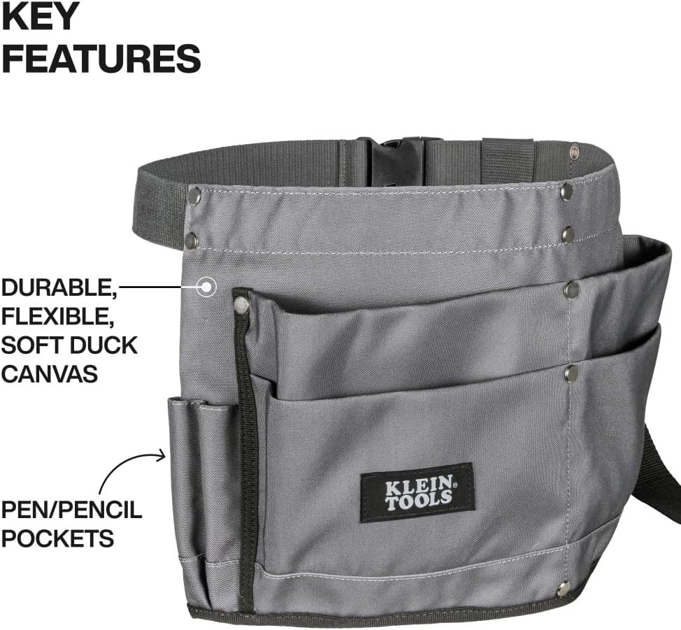 21022 6-Pocket Tool Apron, Durable Duck Canvas with Riveted Seams, Adjustable…