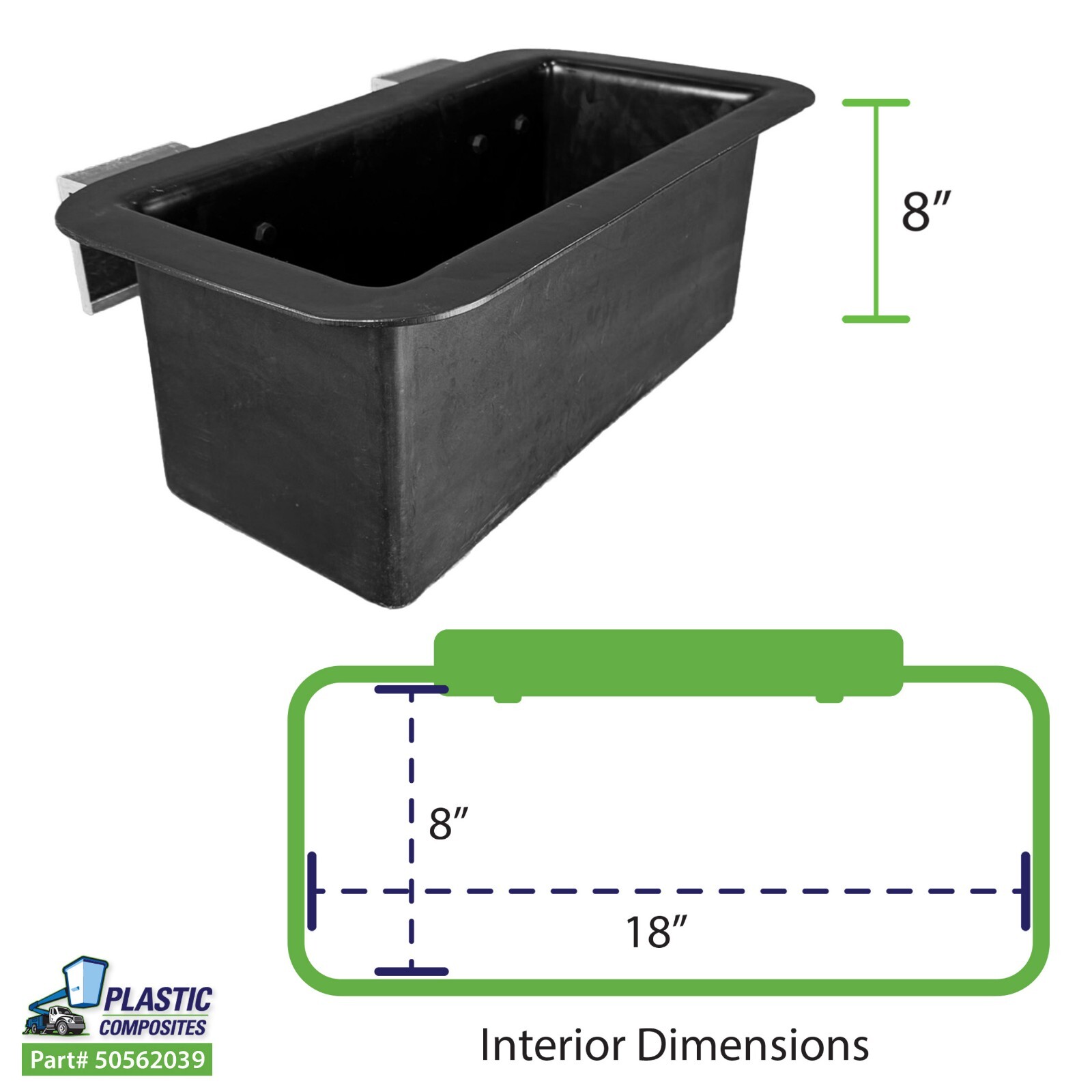 Bucket Truck Parts HEAVY DUTY Plastic Tool Tray (Outside Mount)