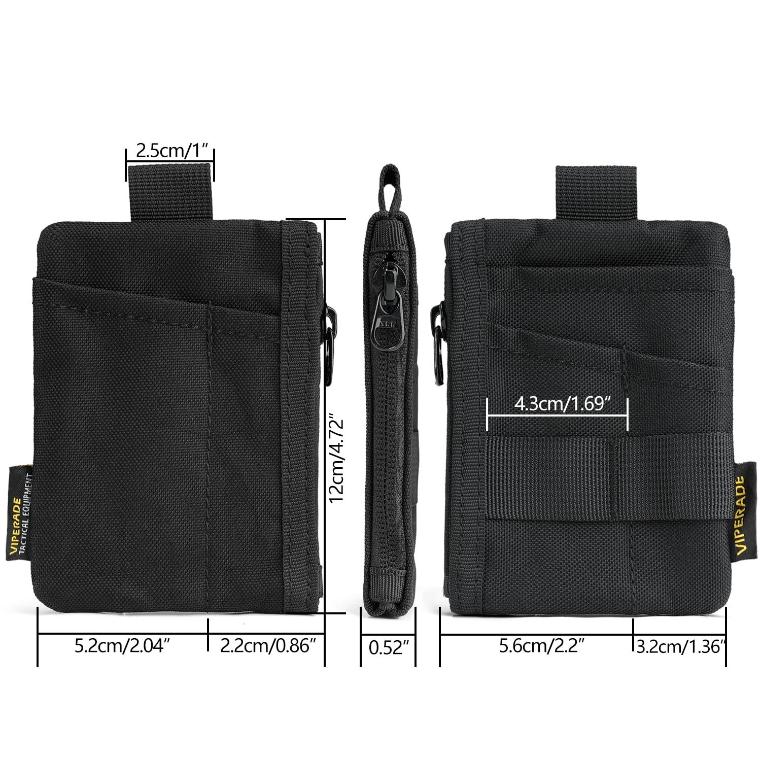 VE28 6-in-1 EDC Pouch, 500D Compact EDC Pocket Organizer, Molle Extension Too…