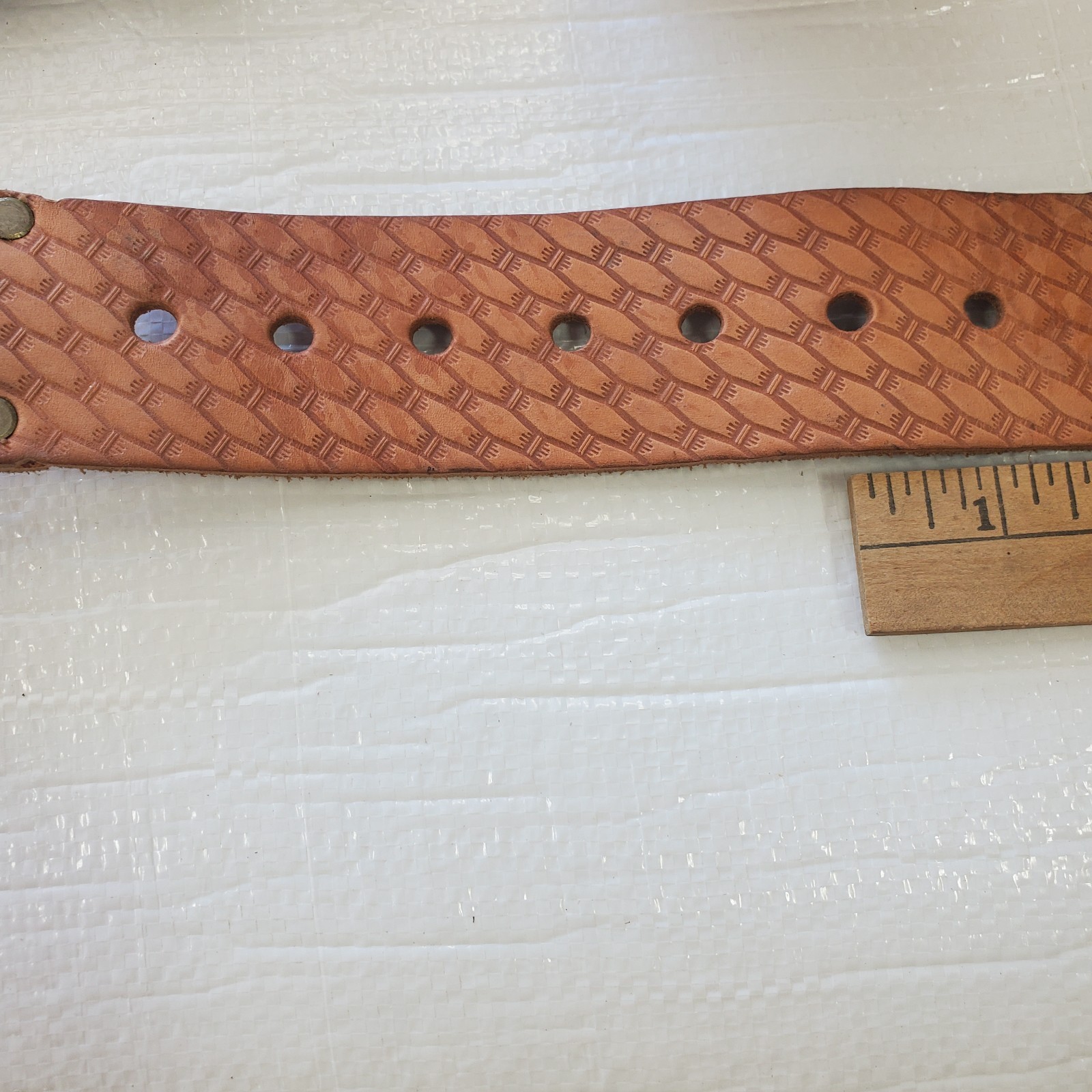 AWP 2″ WIDE LEATHER WORK TOOL BELT FITS 32″ TO 50″ INCH – METAL ROLLER BUCKLE