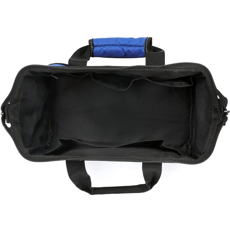 WORKPRO 13-in Tool Bag Wide Mouth Tool Tote Bag Inside Pockets Tool Storage Case