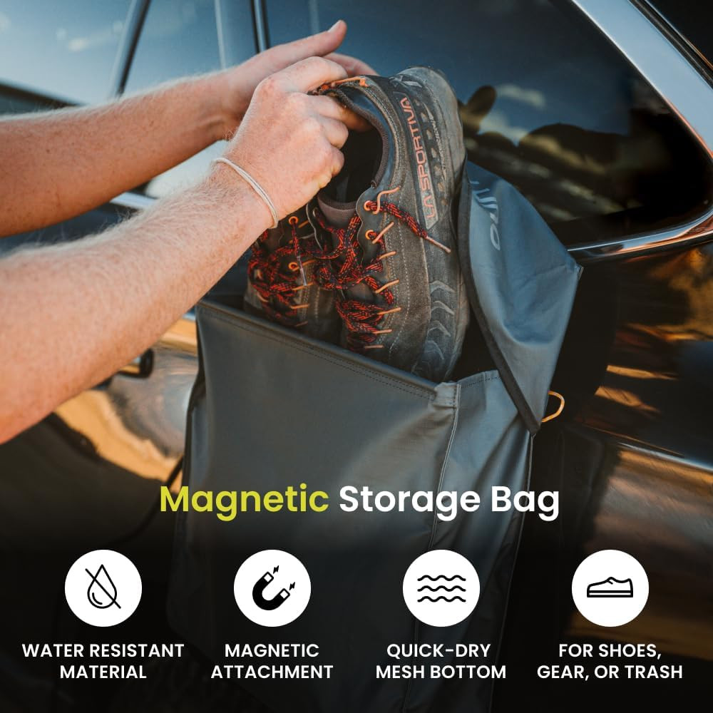 Magnetic Gear and Shoe Storage Bag – Water Resistant, Magnetic Attachment, Quick