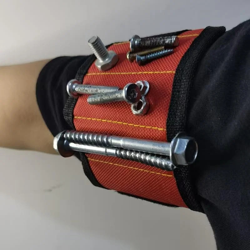 Magnetic Wristband Tool Belt with 5 Powerful Magnets for Holding Screws, Gift fo