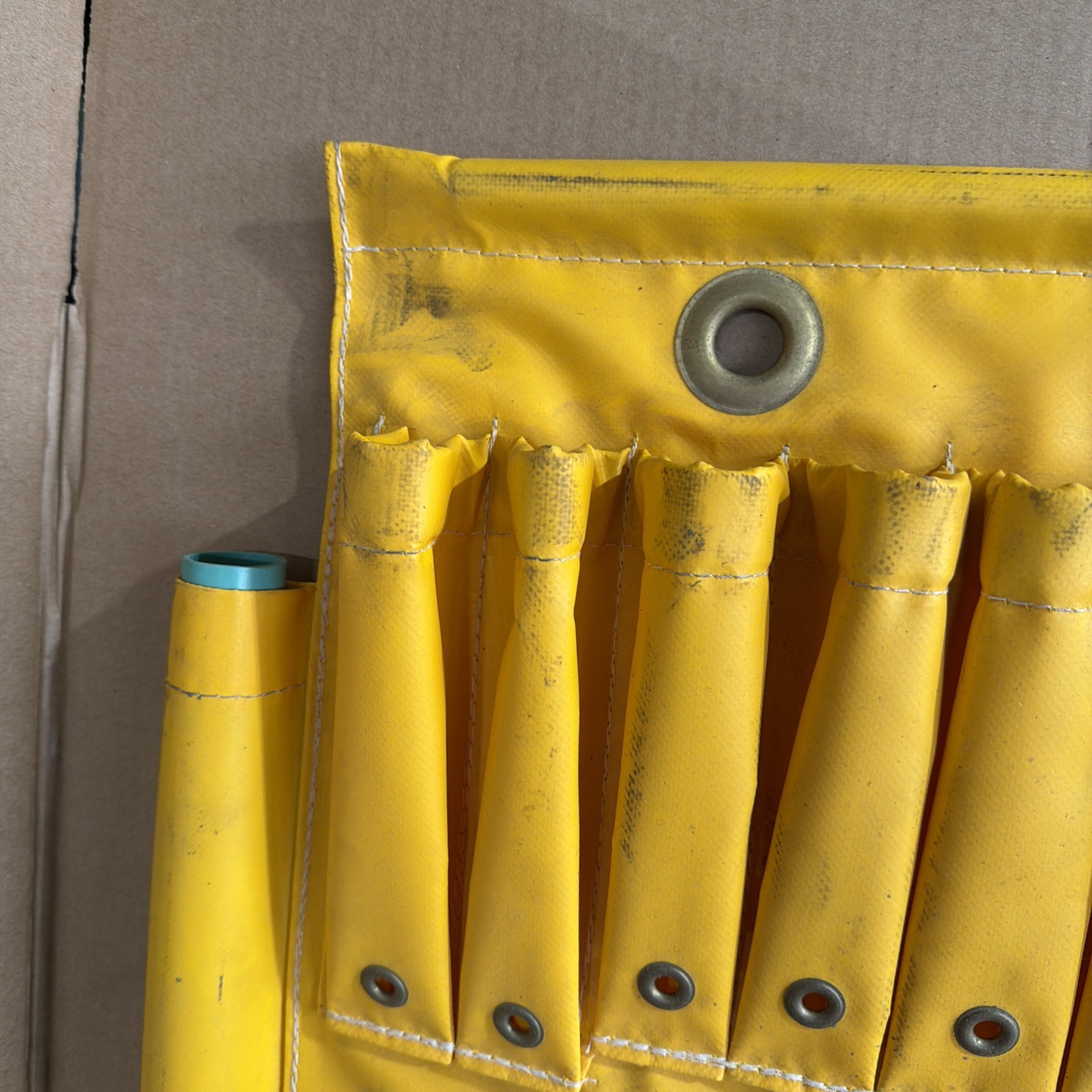 ESTEX 1829-DP Aerial Tool Apron Vinyl Coated Nylon and Canvas Used Surplus