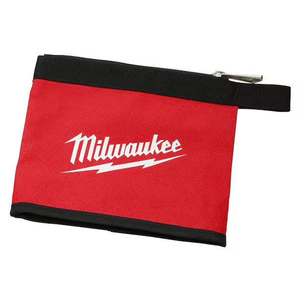 Milwaukee Zipper Tool Pouches Bags 14, 8, and 6 in. Stand-Up Base Storage Canvas