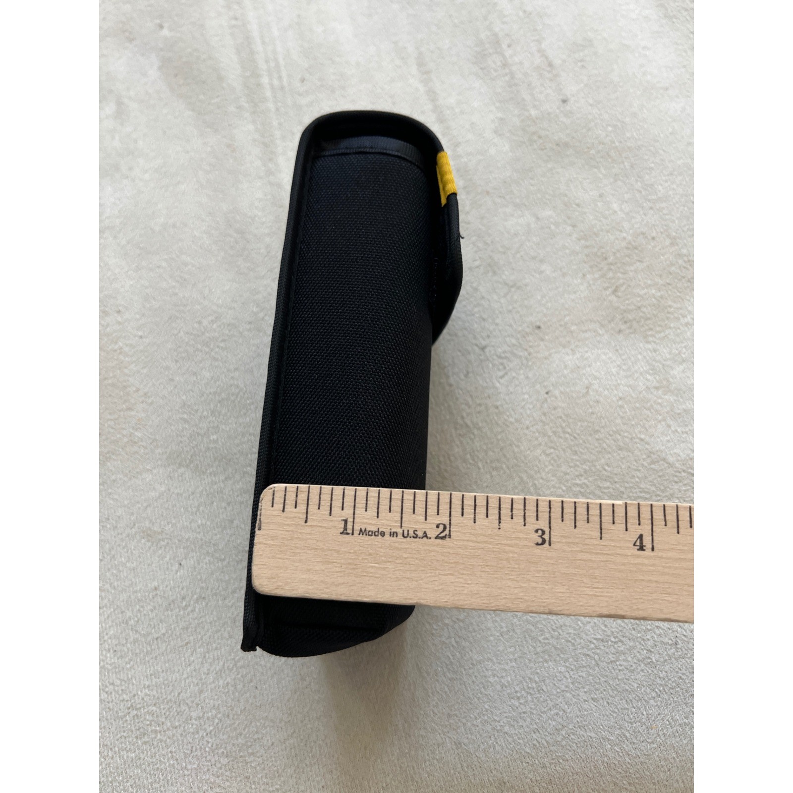 CAT Caterpillar Black Canvas Tool Pouch Belt Loop Accessory Case Ballistic Nylon