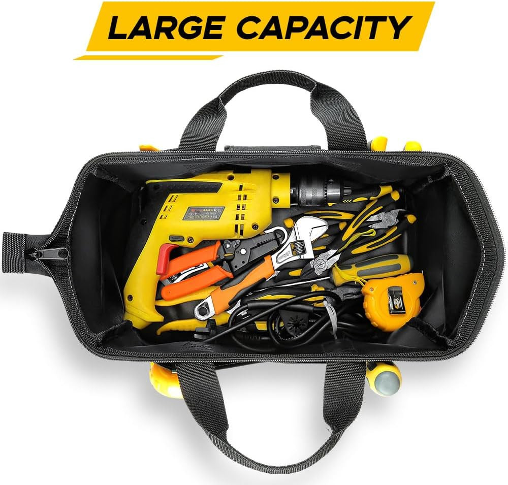 Tool Bag 15 Inches, 37 X 21 X 26 Cm, Compact Bag for Tools Made of Durable 1680