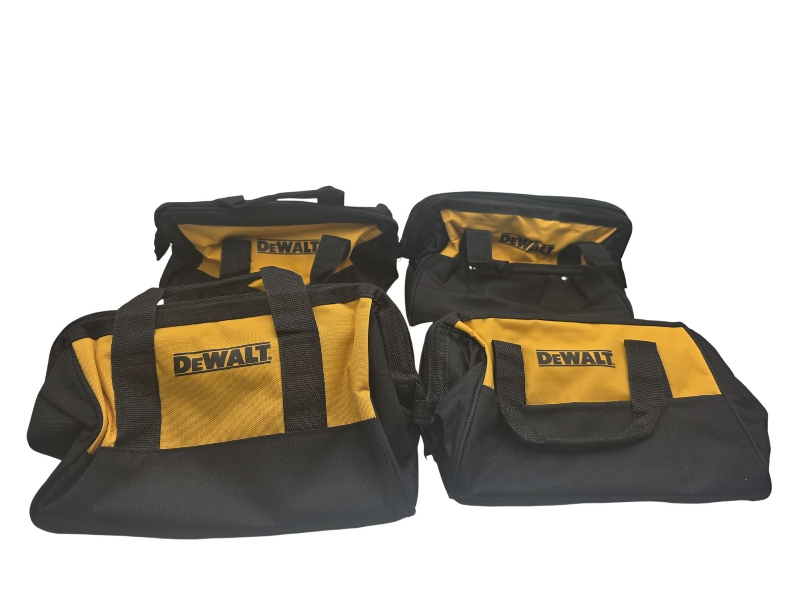 DEWALT N037466 13″ Heavy Duty Tool Bags Set of 4 Ballistic Nylon Zipper New