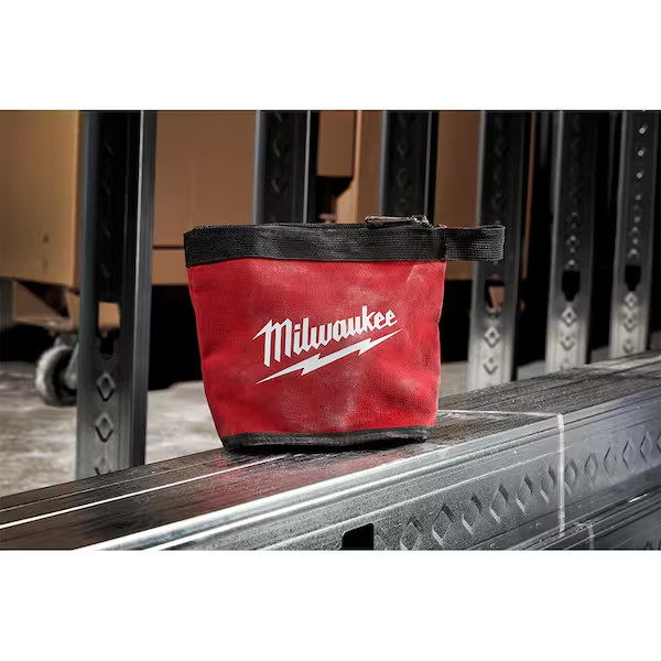 Milwaukee Zipper Tool Pouches Bags 14, 8, and 6 in. Stand-Up Base Storage Canvas