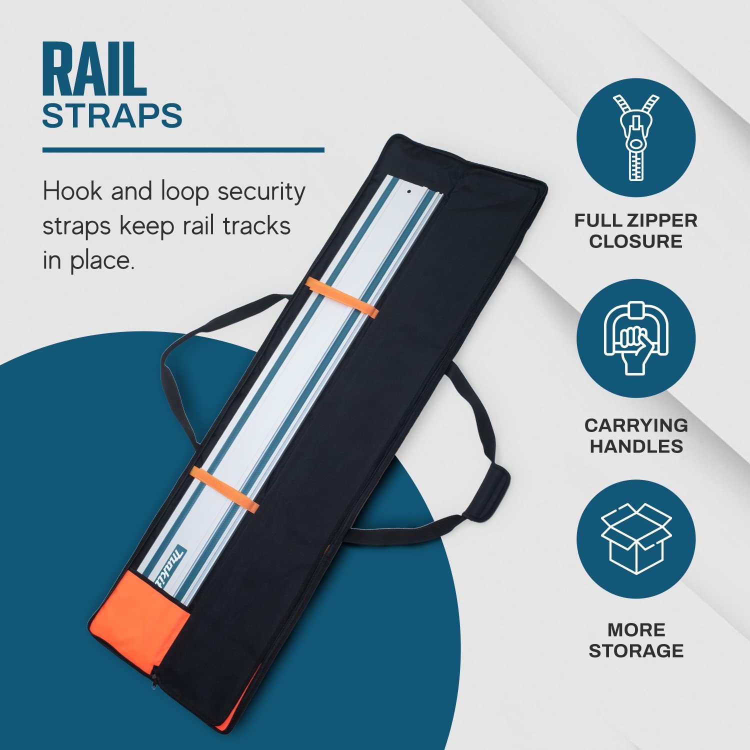 Guide Rail Bag – Protective Track Saw Bag For Saw Guide Rails up to 59″