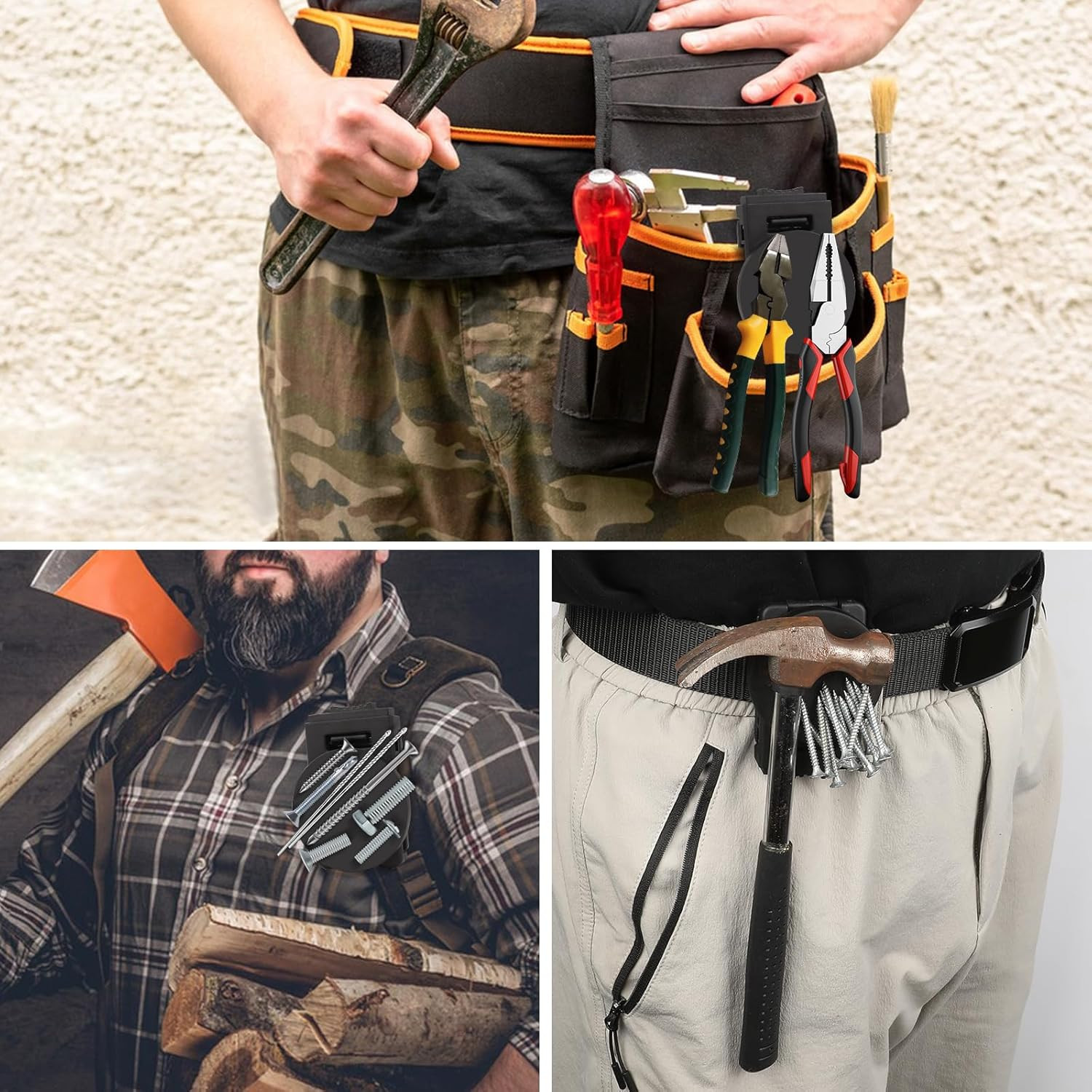 3 Pack Tool Holster Belt Clip Strong Holstery Magmaster Belt Clip Heavy Duty Bel