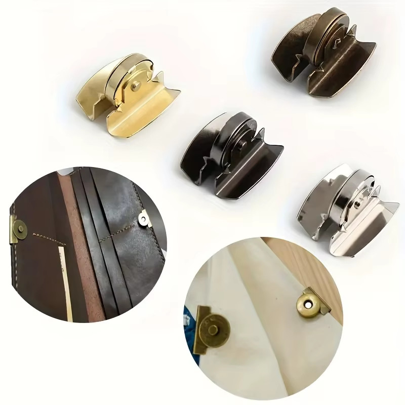 8-Piece Bag Snap Accessories Magnetic Buckle, Bag Snap Hidden Button Seam-Free B