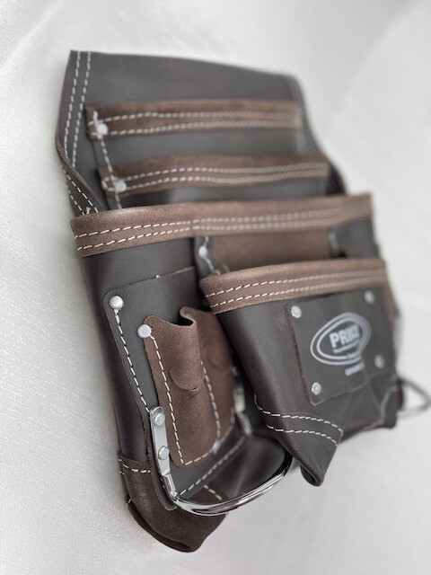 10 Pocket Oil Tan Real Leather Prince Tool Pouch With Leather Belt